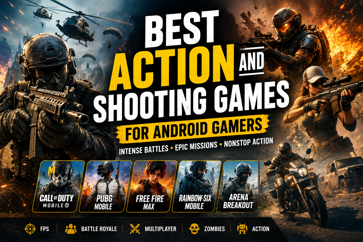 Best Action And Shooting Games For Android Gamers Best Action And Shooting Games For Android Gamers
